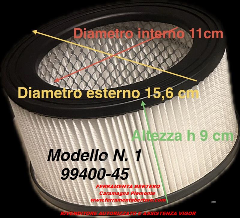 FILTRO ASPIRACENERE FILTRO N1 99400-45